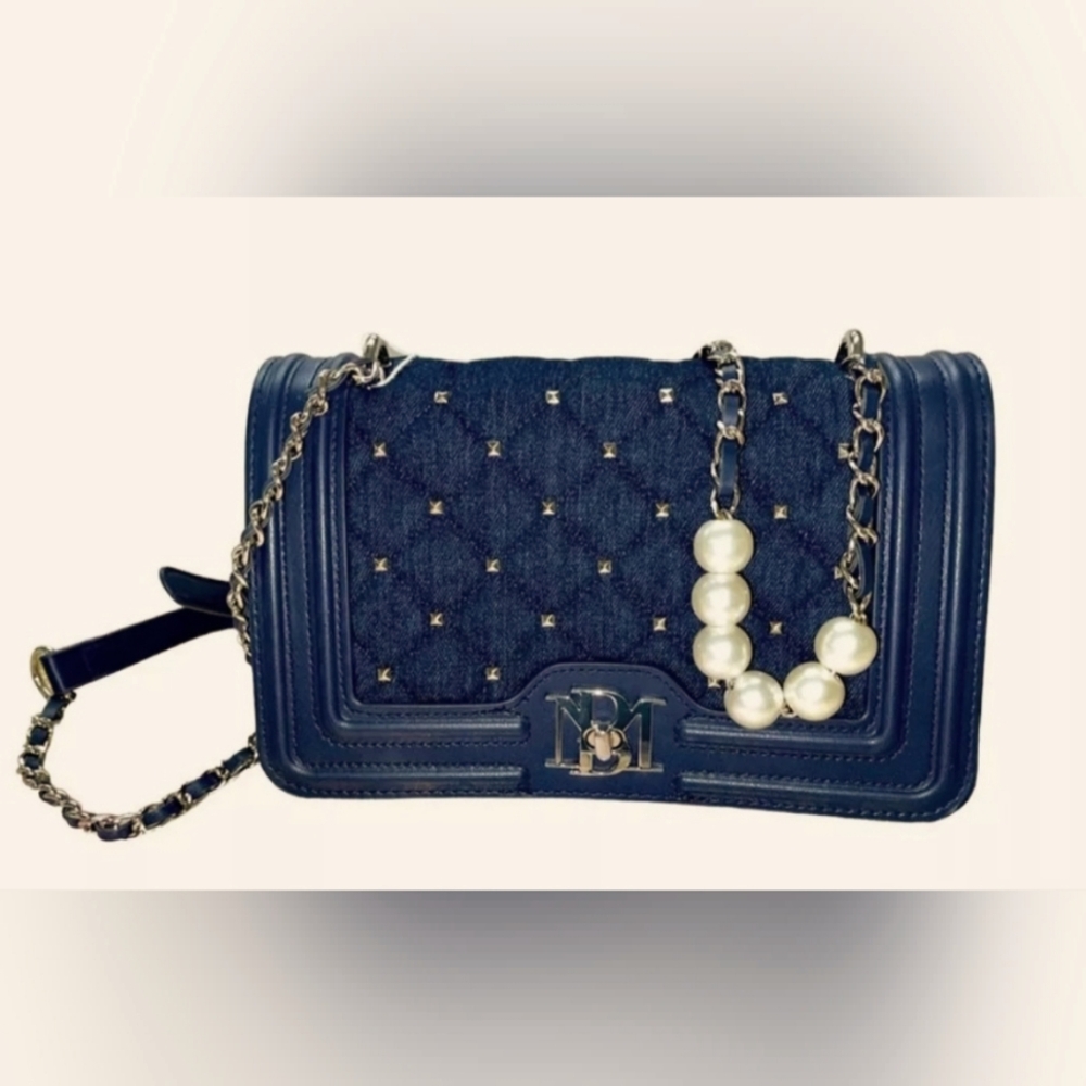 NWT Badgley Mischka Denim Crossbody